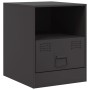 Mesitas de noche 2 unidades acero negro 34,5x39x44 cm de vidaXL, Mesitas de noche - Ref: Foro24-841752, Precio: 101,58 €, Des...