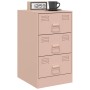 Nachttische 2 Einheiten rosa Stahl 34,5x39x62 cm von vidaXL, Nachttische - Ref: Foro24-841778, Preis: 185,41 €, Rabatt: %