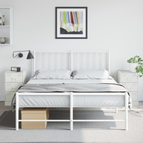 Mesitas de noche 2 unidades acero blanco 34,5x39x62 cm de vidaXL, Mesitas de noche - Ref: Foro24-841786, Precio: 185,41 €, De...