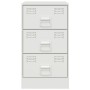 Mesitas de noche 2 unidades acero blanco 34,5x39x62 cm de vidaXL, Mesitas de noche - Ref: Foro24-841786, Precio: 185,99 €, De...