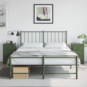 Nightstands 2 units olive green steel 34.5x39x62 cm by vidaXL, Nightstands - Ref: Foro24-841784, Price: 185,99 €, Discount: %