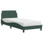 Bed with dark green velvet mattress 80x200 cm by vidaXL, Beds and slatted bases - Ref: Foro24-3208294, Price: 240,99 €, Disco...