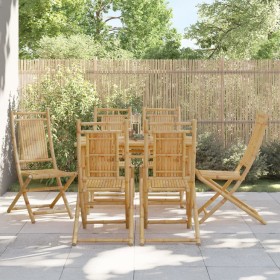 Folding garden chairs 6 units bamboo 46x66x99 cm by vidaXL, Garden chairs - Ref: Foro24-3278512, Price: 473,11 €, Discount: %