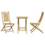 3-piece bamboo garden table and chairs set by vidaXL, Garden sets - Ref: Foro24-3278525, Price: 210,99 €, Discount: %