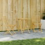 3-piece bamboo garden table and chairs set by vidaXL, Garden sets - Ref: Foro24-3278527, Price: 195,63 €, Discount: %