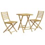 3-piece bamboo garden table and chairs set by vidaXL, Garden sets - Ref: Foro24-3278527, Price: 195,63 €, Discount: %