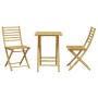 3-piece bamboo garden table and chairs set by vidaXL, Garden sets - Ref: Foro24-3278527, Price: 195,63 €, Discount: %