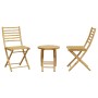 3-piece bamboo garden table and chairs set by vidaXL, Garden sets - Ref: Foro24-3278533, Price: 182,83 €, Discount: %