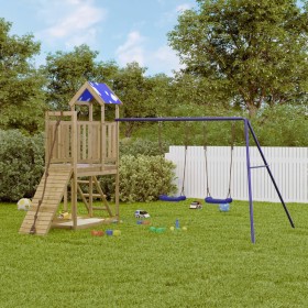 Spielplatz im Freien aus imprägniertem Kiefernholz von vidaXL, Schaukeln und Spielgeräte - Ref: Foro24-3278973, Preis: 419,99...