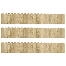 Garden edging rolls 3 pcs impregnated pine wood 120 cm by vidaXL, Garden edging and edging - Ref: Foro24-3053643, Price: 32,9...