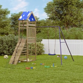 Spielplatz im Freien aus imprägniertem Kiefernholz von vidaXL, Schaukeln und Spielgeräte - Ref: Foro24-3279051, Preis: 364,99...