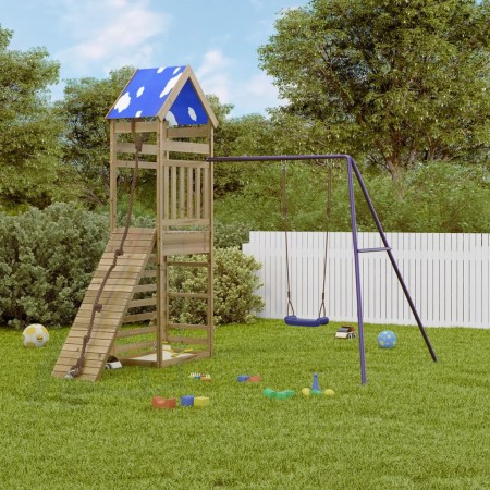 Spielplatz im Freien aus imprägniertem Kiefernholz von vidaXL, Schaukeln und Spielgeräte - Ref: Foro24-3279051, Preis: 356,13...