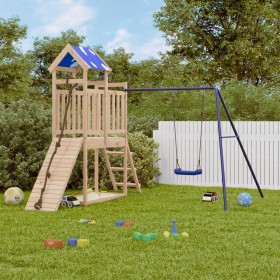 Outdoor playground made of solid pine wood by vidaXL, Swings and play structures - Ref: Foro24-3279070, Price: 310,99 €, Disc...