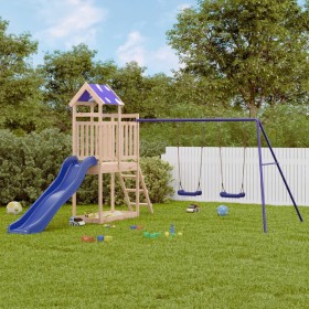 Outdoor playground made of solid pine wood by vidaXL, Swings and play structures - Ref: Foro24-3279079, Price: 347,99 €, Disc...