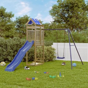 Spielplatz im Freien aus imprägniertem Kiefernholz von vidaXL, Schaukeln und Spielgeräte - Ref: Foro24-3279102, Preis: 341,99...