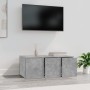 Mueble para TV madera contrachapada gris hormigón 80x34x30 cm de vidaXL, Muebles TV - Ref: Foro24-801863, Precio: 51,62 €, De...