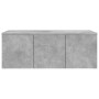 Concrete gray plywood TV cabinet 80x34x30 cm by vidaXL, TV Furniture - Ref: Foro24-801863, Price: 51,62 €, Discount: %