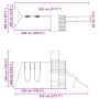 Spielplatz im Freien aus imprägniertem Kiefernholz von vidaXL, Schaukeln und Spielgeräte - Ref: Foro24-3279219, Preis: 527,08...