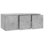 Mueble para TV madera contrachapada gris hormigón 80x34x30 cm de vidaXL, Muebles TV - Ref: Foro24-801863, Precio: 51,62 €, De...