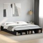 Black engineered wood bed frame 200x200 cm by vidaXL, Beds and slatted bases - Ref: Foro24-3280539, Price: 165,76 €, Discount: %