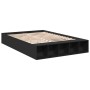 Estructura de cama madera de ingeniería negra 160x200 cm de vidaXL, Camas y somieres - Ref: Foro24-3280553, Precio: 181,91 €,...