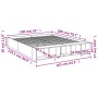 Estructura de cama madera de ingeniería negra 160x200 cm de vidaXL, Camas y somieres - Ref: Foro24-3280553, Precio: 181,91 €,...