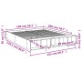 Estructura de cama madera de ingeniería gris Sonoma 150x200 cm de vidaXL, Camas y somieres - Ref: Foro24-3280564, Precio: 151...