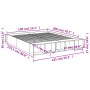 Estructura de cama madera de ingeniería blanca 140x200 cm de vidaXL, Camas y somieres - Ref: Foro24-3280566, Precio: 147,75 €...