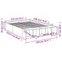 Estructura de cama madera de ingeniería blanca 135x190 cm de vidaXL, Camas y somieres - Ref: Foro24-3280587, Precio: 150,55 €...