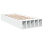 White engineered wood bed frame 90x200 cm by vidaXL, Beds and slatted bases - Ref: Foro24-3280608, Price: 105,54 €, Discount: %