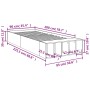 Estructura de cama madera de ingeniería blanca 90x200 cm de vidaXL, Camas y somieres - Ref: Foro24-3280608, Precio: 105,54 €,...