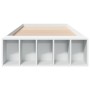 Estructura de cama madera de ingeniería blanca 100x200 cm de vidaXL, Camas y somieres - Ref: Foro24-3280601, Precio: 112,12 €...