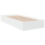 Estructura de cama madera de ingeniería blanca 100x200 cm de vidaXL, Camas y somieres - Ref: Foro24-3280601, Precio: 112,12 €...