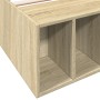 Estructura de cama madera de ingeniería roble Sonoma 90x190 cm de vidaXL, Camas y somieres - Ref: Foro24-3280617, Precio: 101...