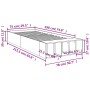 Estructura de cama madera de ingeniería blanca 75x190 cm de vidaXL, Camas y somieres - Ref: Foro24-3280622, Precio: 104,86 €,...