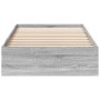 Sonoma gray engineered wood bed with drawers 100x200 cm by vidaXL, Beds and slatted bases - Ref: Foro24-3280676, Price: 146,9...