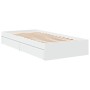 Cama con cajones madera de ingeniería blanca 90x190 cm de vidaXL, Camas y somieres - Ref: Foro24-3280706, Precio: 130,69 €, D...