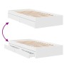 Cama con cajones madera de ingeniería blanca 90x190 cm de vidaXL, Camas y somieres - Ref: Foro24-3280706, Precio: 130,69 €, D...