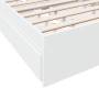 Cama con cajones madera de ingeniería blanca 90x190 cm de vidaXL, Camas y somieres - Ref: Foro24-3280706, Precio: 130,69 €, D...