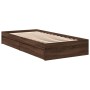 Oak brown engineered wood bed with drawers 90x190 cm by vidaXL, Beds and slatted bases - Ref: Foro24-3280712, Price: 145,67 €...