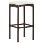 Garden table and stools 5 pcs acacia wood PE rattan brown by vidaXL, Garden sets - Ref: Foro24-3295282, Price: 261,59 €, Disc...