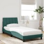 Cama con colchón terciopelo verde oscuro 80x200 cm de vidaXL, Camas y somieres - Ref: Foro24-3208565, Precio: 271,80 €, Descu...