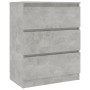 Aparador de madera contrachapada gris hormigón 60x35x76 cm de vidaXL, Aparadores - Ref: Foro24-801386, Precio: 65,64 €, Descu...