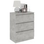 Aparador de madera contrachapada gris hormigón 60x35x76 cm de vidaXL, Aparadores - Ref: Foro24-801386, Precio: 65,64 €, Descu...