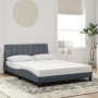 Cama con colchón terciopelo gris oscuro 140x200 cm de vidaXL, Camas y somieres - Ref: Foro24-3208599, Precio: 430,28 €, Descu...