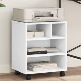 Printer stand with wheels white 41x32x48 cm by vidaXL, Printer supports - Ref: Foro24-840618, Price: 48,11 €, Discount: %