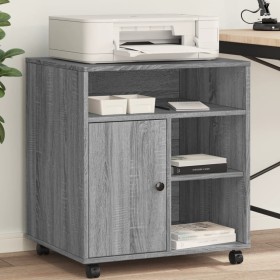 Printer stand with wheels Sonoma gray 60x50x67 cm by vidaXL, Printer supports - Ref: Foro24-840630, Price: 99,09 €, Discount: %