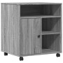 Druckerständer mit Rollen Sonoma grau 60x50x67 cm von vidaXL, Drucker unterstützt - Ref: Foro24-840630, Preis: 98,98 €, Rabat...