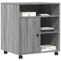 Druckerständer mit Rollen Sonoma grau 60x50x67 cm von vidaXL, Drucker unterstützt - Ref: Foro24-840630, Preis: 98,98 €, Rabat...