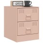 Nachttische 2 Einheiten rosa Stahl 34,5x39x44 cm von vidaXL, Nachttische - Ref: Foro24-841622, Preis: 121,99 €, Rabatt: %